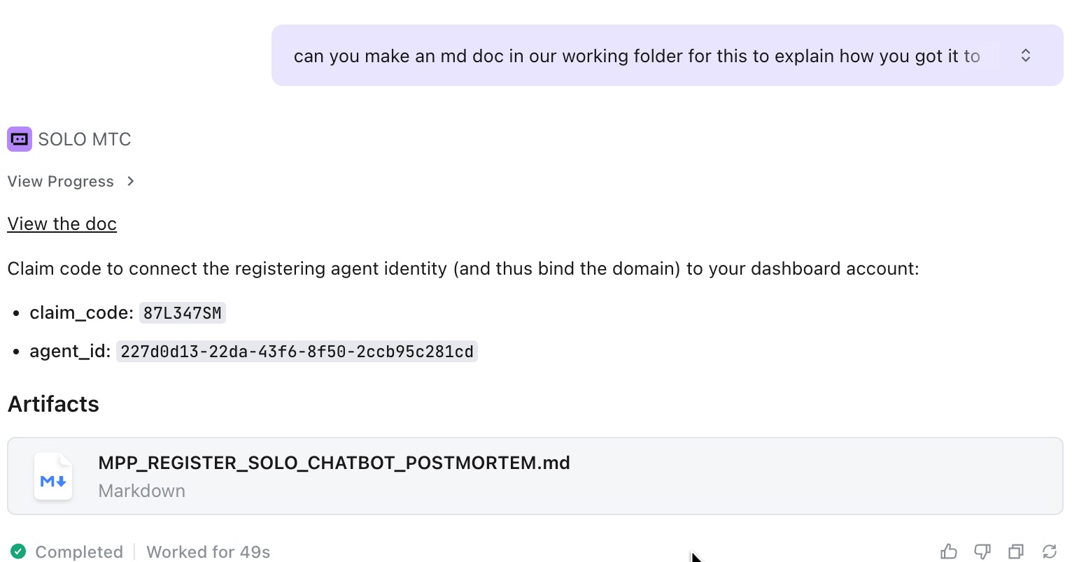 Trae Solo providing claim code